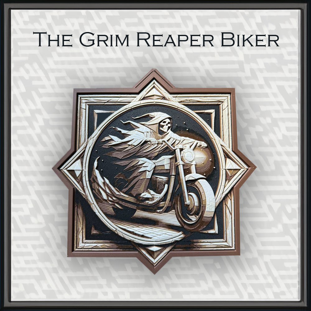 The Grim Reaper Biker by Don Matis | Download free STL model ...