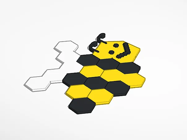 Bee Geometric Wall Art