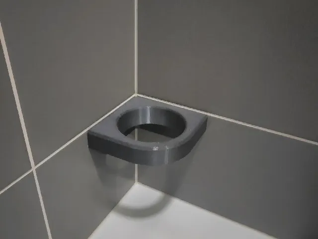Toilet Brush Cup Wall Holder (prametric; f3d)