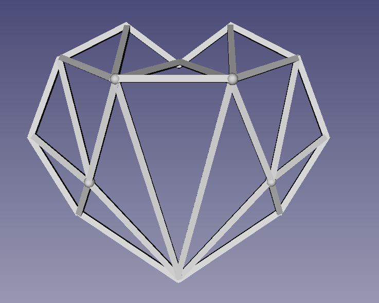 Wireframe Heart Wall Decoration