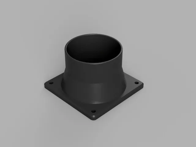 Lüfteradapter für Sunon Lüfter 60x60 auf 50mm Rohr