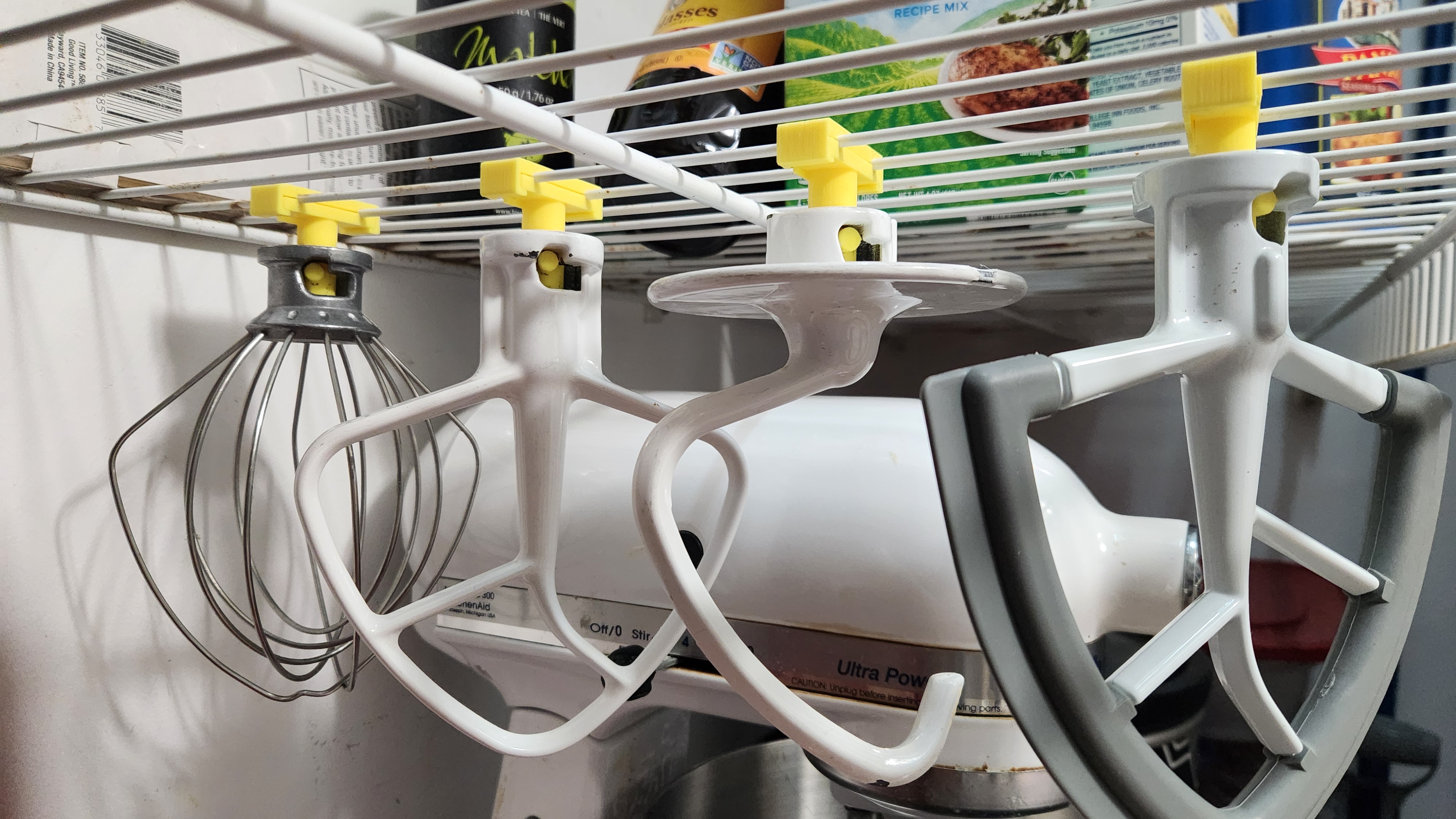 Kitchen Aid Stand Mixer Attachment Holder for Wire Rack Remix