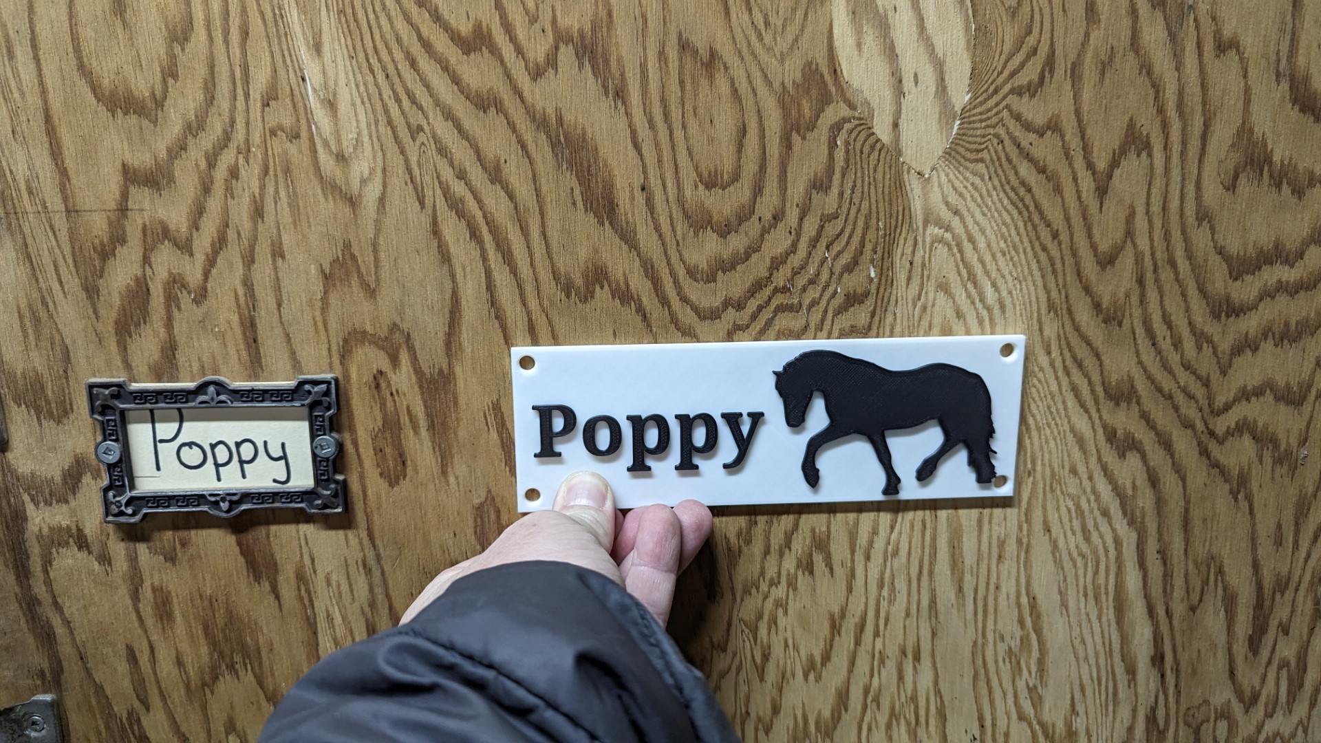 Equestrian Equipment Locker Sign - "Poppy" (Customizable)