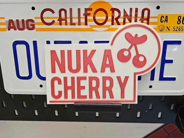 Nuka Cherry wall sign