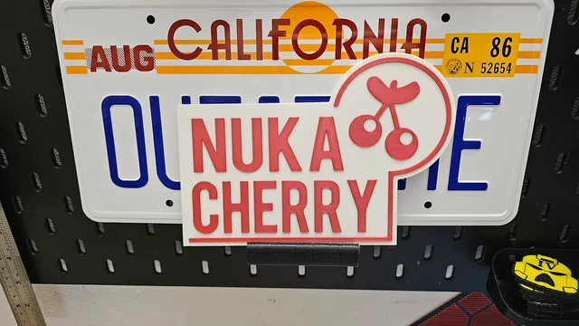 Nuka Cherry wall sign