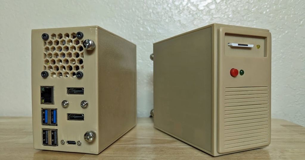 Raspberry Pi 5 case - Retro tower desktop by Xavior93 | Download free ...