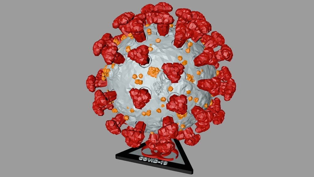 COVID-19 Coronavirus Desk Model / Pen Caddy