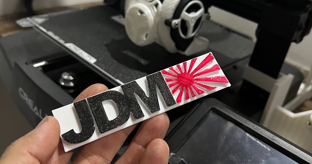 LOGO JDM TUNING - JAPANESE DOMESTIC MARKET (PLACA PARA CARRO) - JDM ...