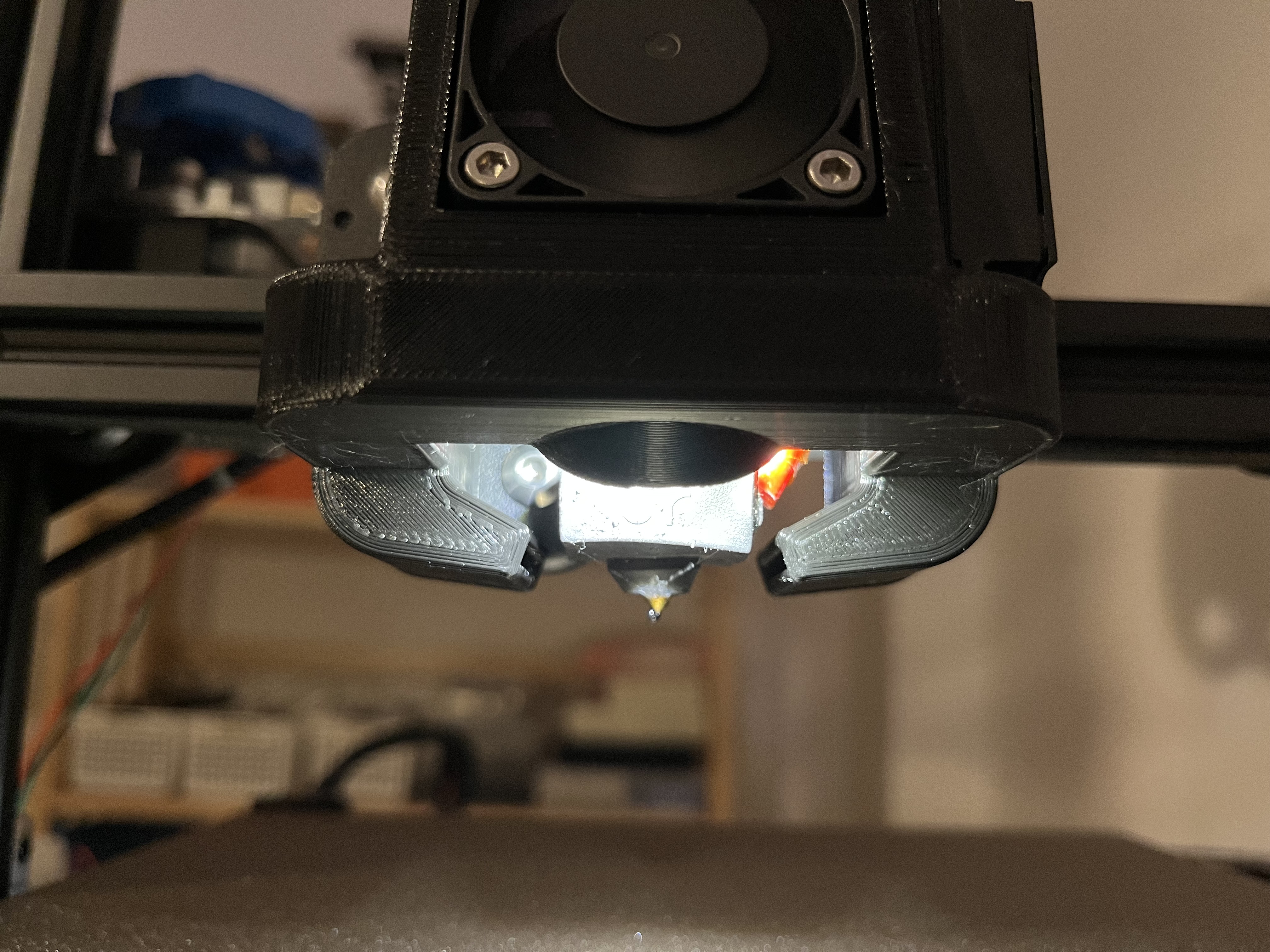 Satsana Ender 3 Fan Duct with LED 3D model thumbnail