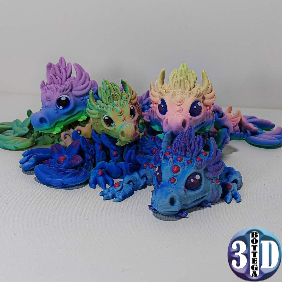 Yuari, baby magical dragon, articulated