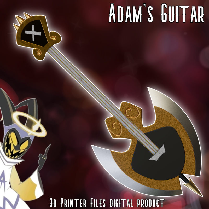 Adam Guitar Axe Hazbin Hotel by Krotek-inc | Download free