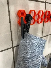 Clothes Peg Holder for Honeycomb Storage Wall