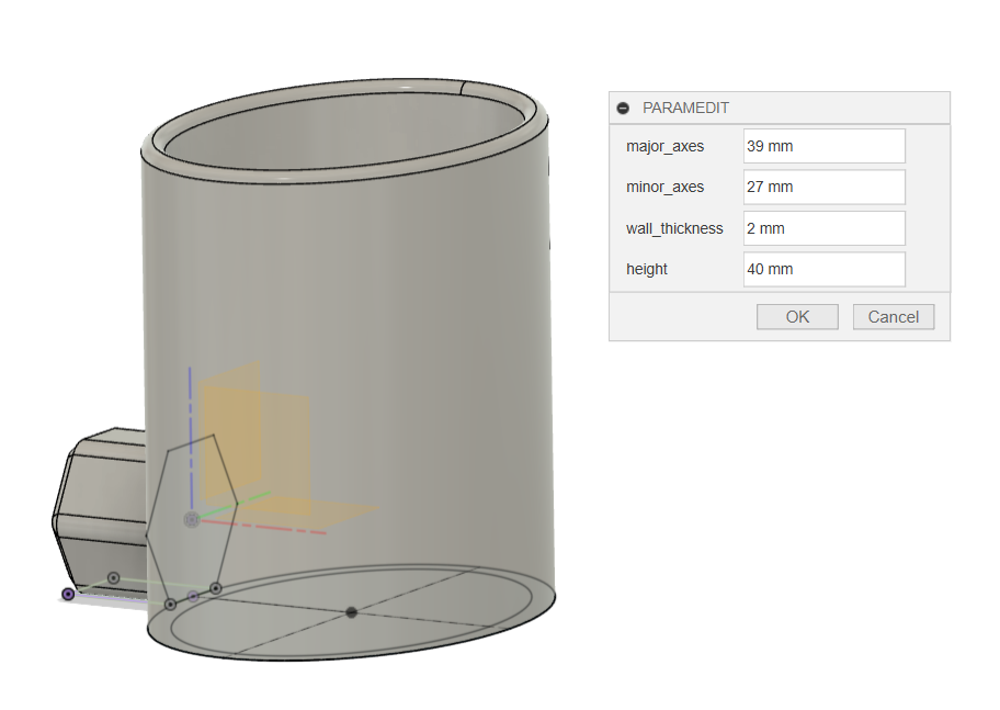 Parametric honeycomb storage wall CA glue holder