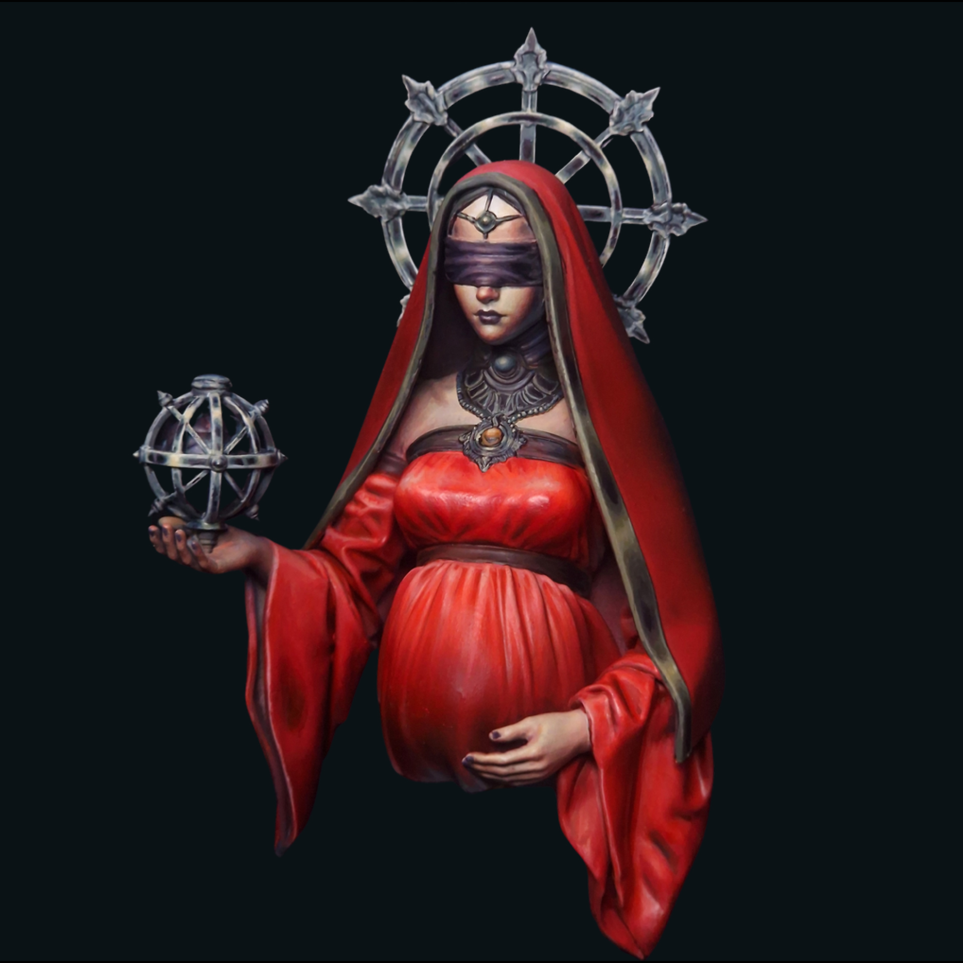 The Scarlett Madonna  Vessel of the Worm Host
