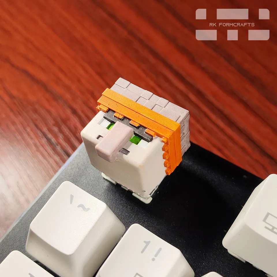 Minecraft Villager Keycap by Arch Russel | Download free STL model ...