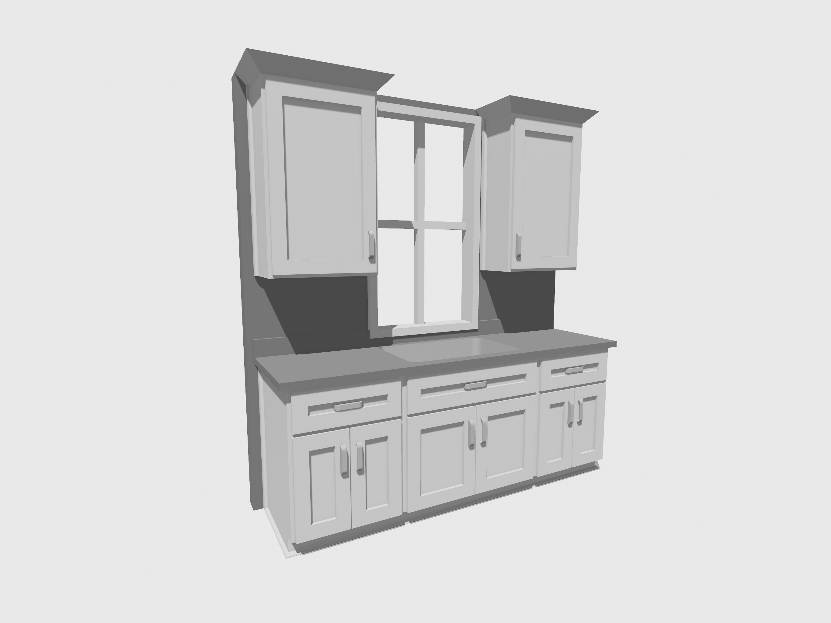 Detailed Mini Model Kitchen