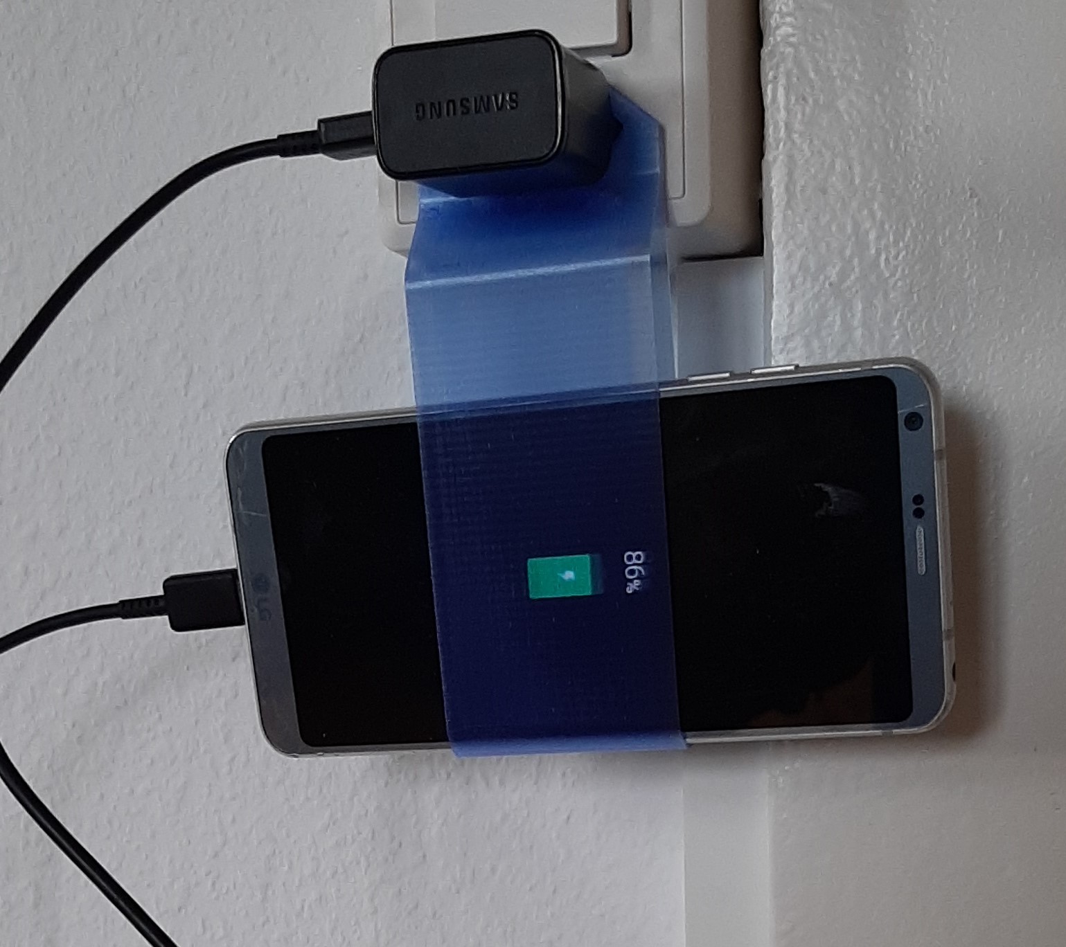 Charging phone holder