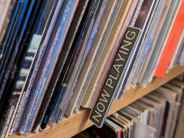 "Now Playing" Record Place Holder