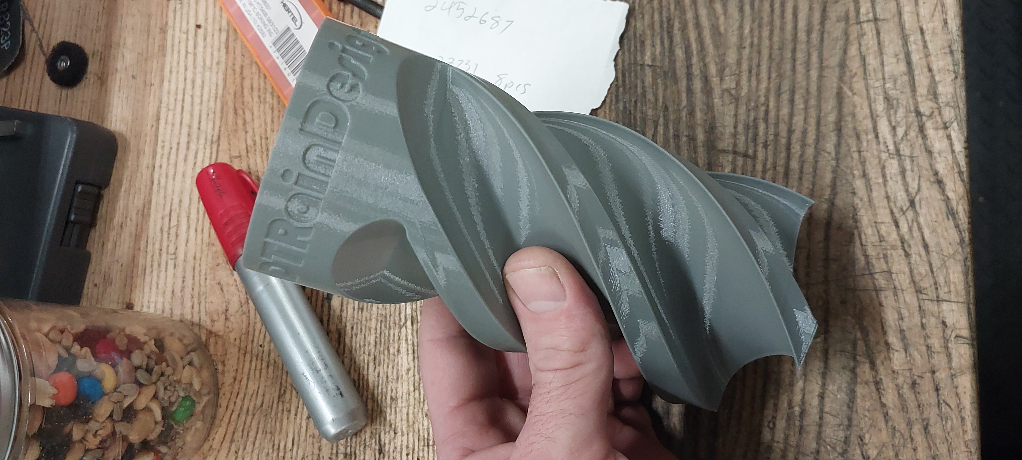 Endmill pen holder vase