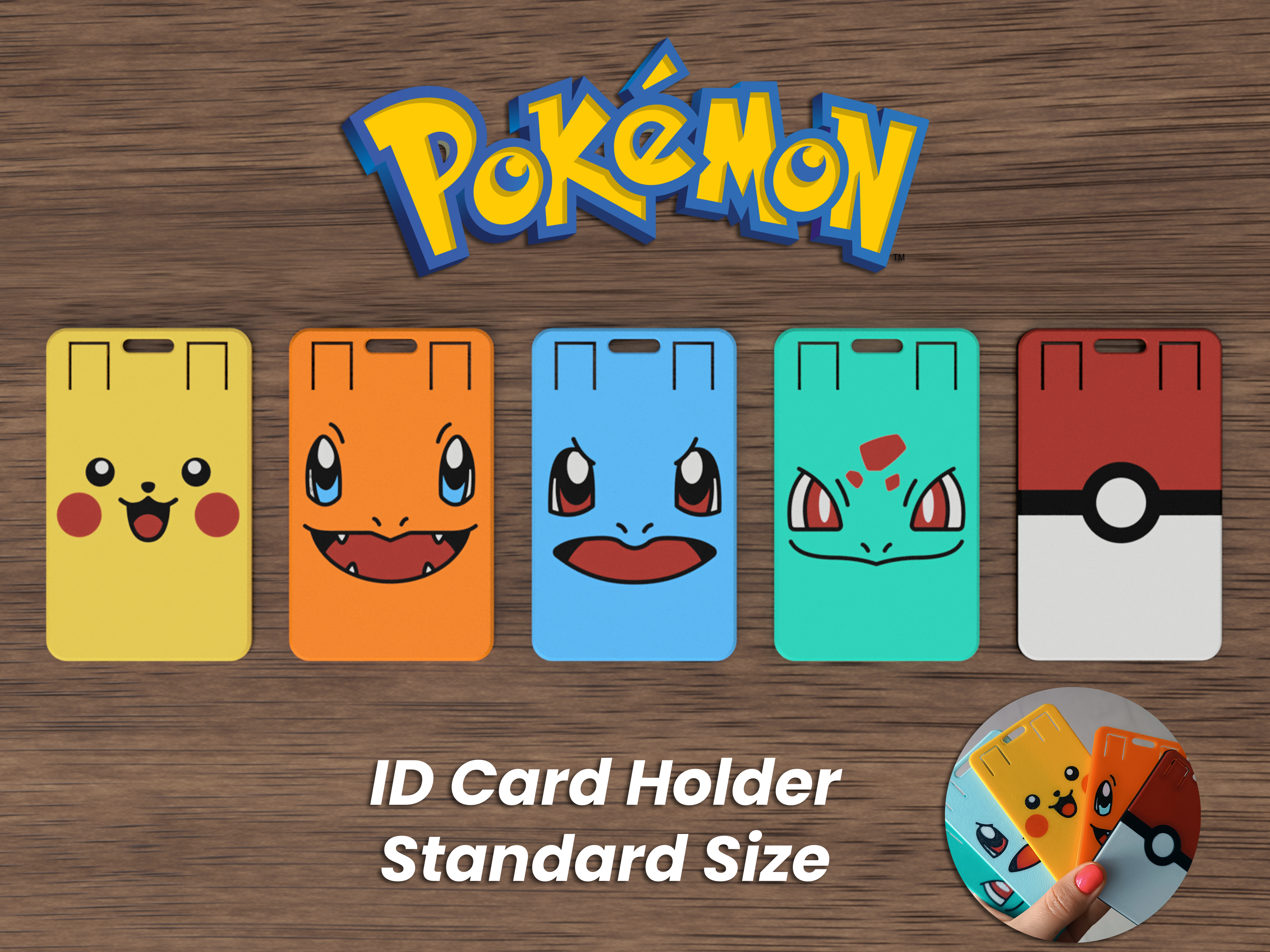 Pokémon ID card/badge holder
