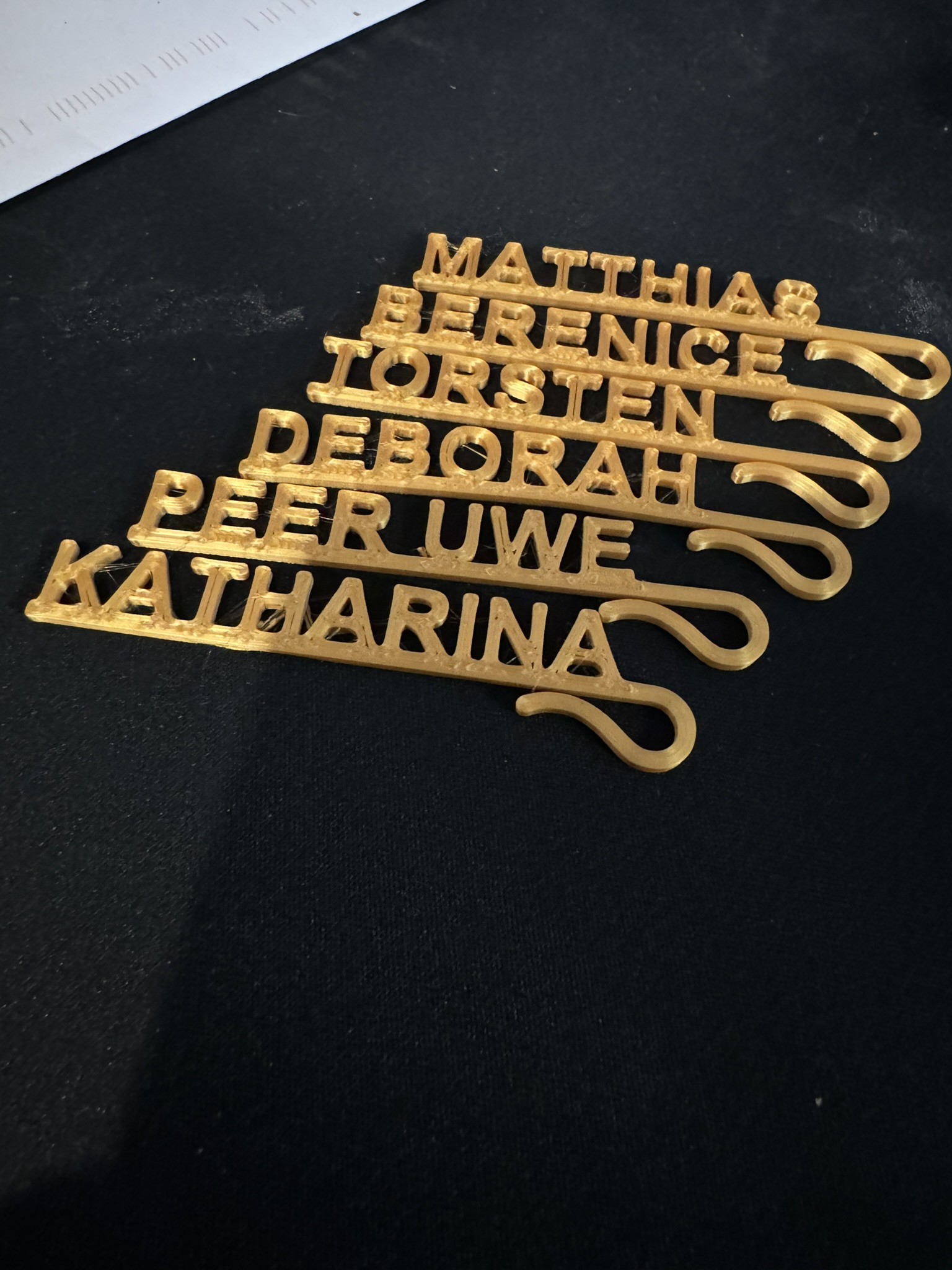Individual Nametag for glasses and cups (Wedding Decor) - Many predefined Names 3D model thumbnail