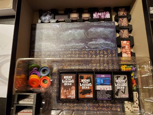 Zombicide Night of the Living Dead Organization and Stuff