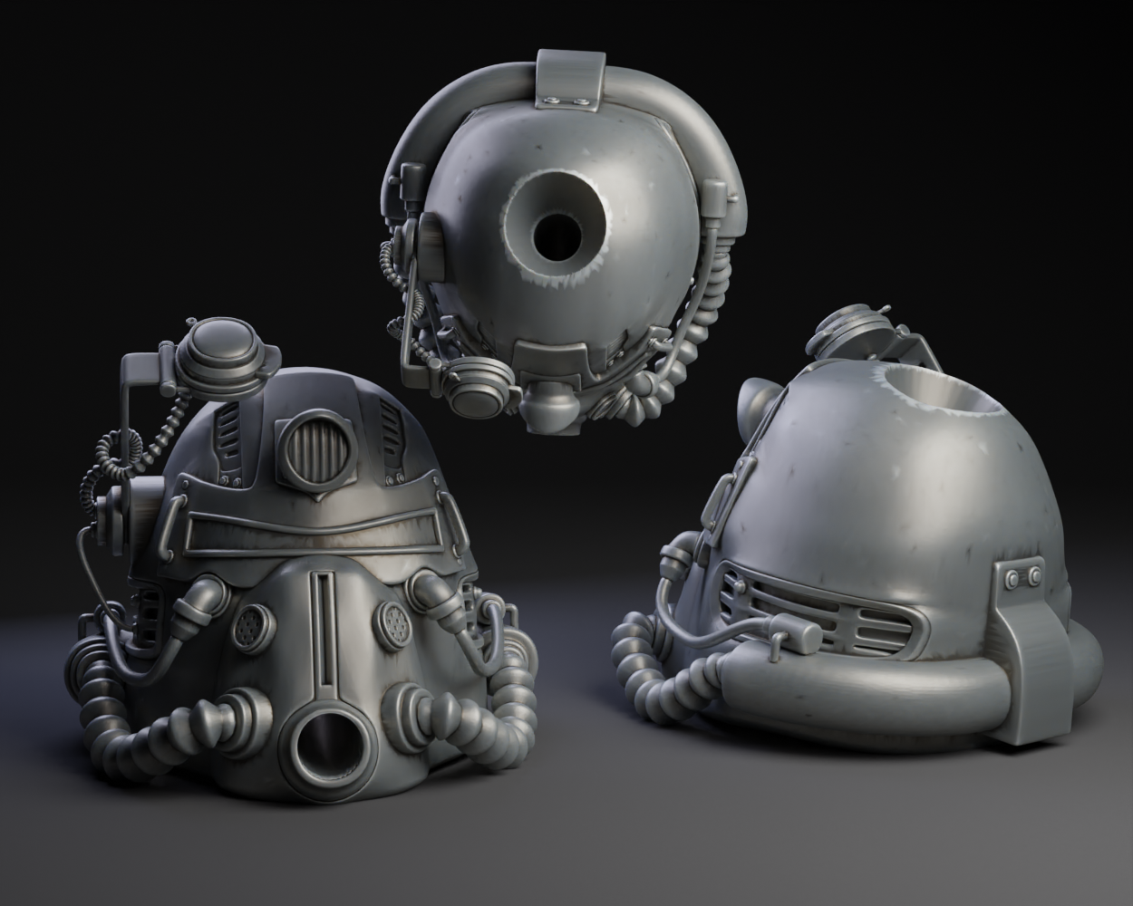 Fallout t51b power armor helmet dice tower by peter farell