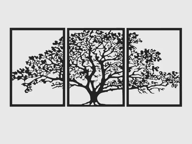 Tree 3 parts - wall art