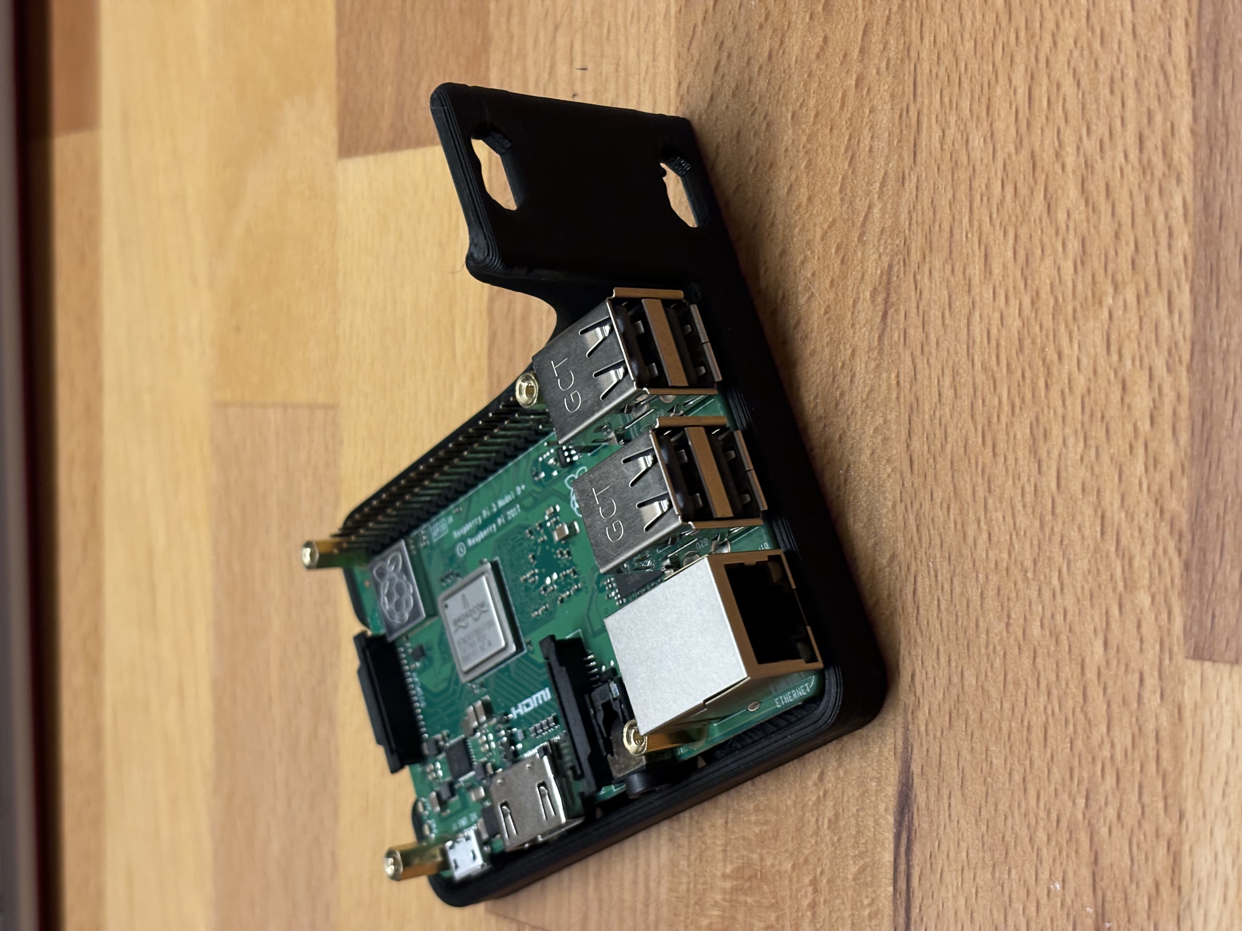 Raspberry Pi Rack Mount with Heat Set Inserts by SherlockWatson Download free STL model
