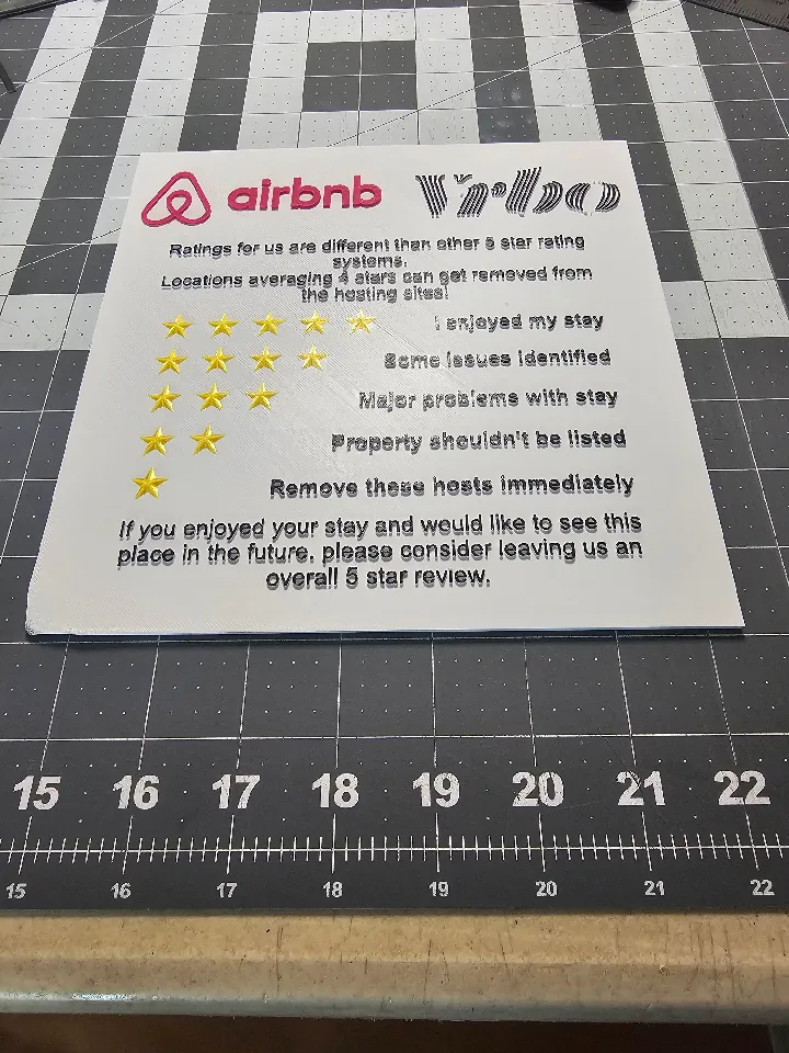 Rental Rating Note by Sam Schultz | Download free STL model ...