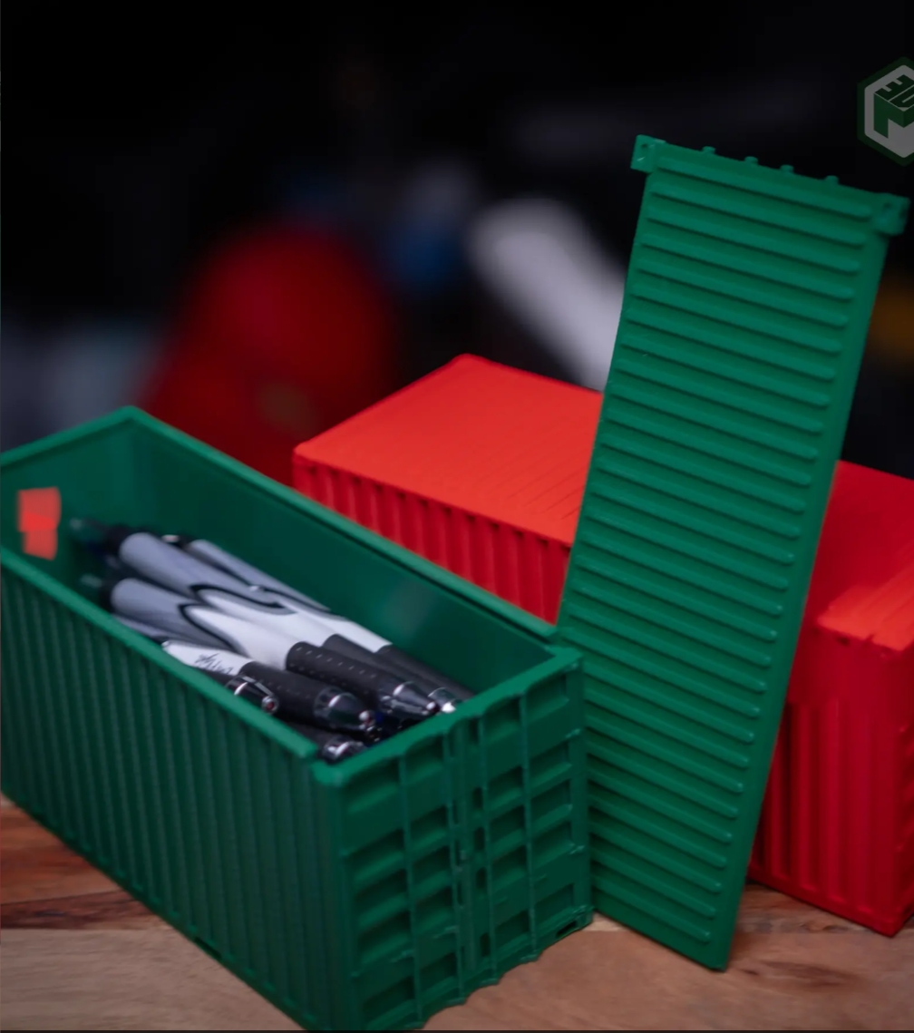 Stackable Shipping Container Desk Storage Compartment by Captain Levi Download free STL model