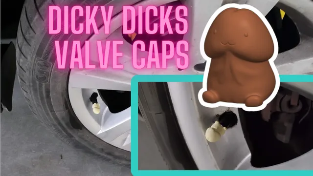 Dicky Dick ding dong - Tire Valve car Caps