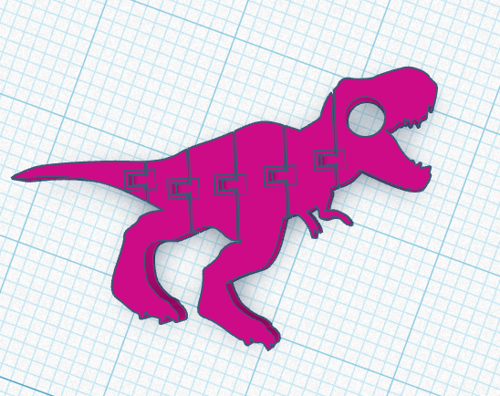 Fun Animal Keychains (Dino)
