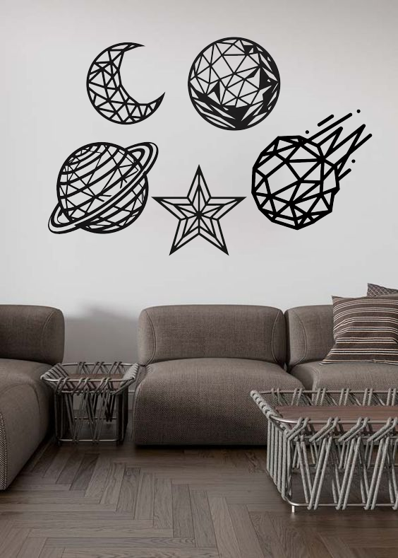 Cielo nocturno decorando tu pared