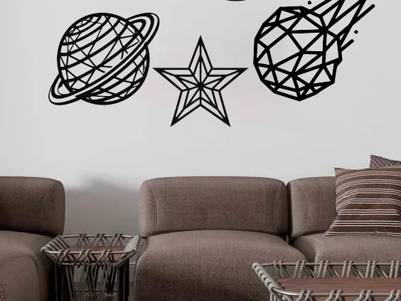 Cielo nocturno decorando tu pared