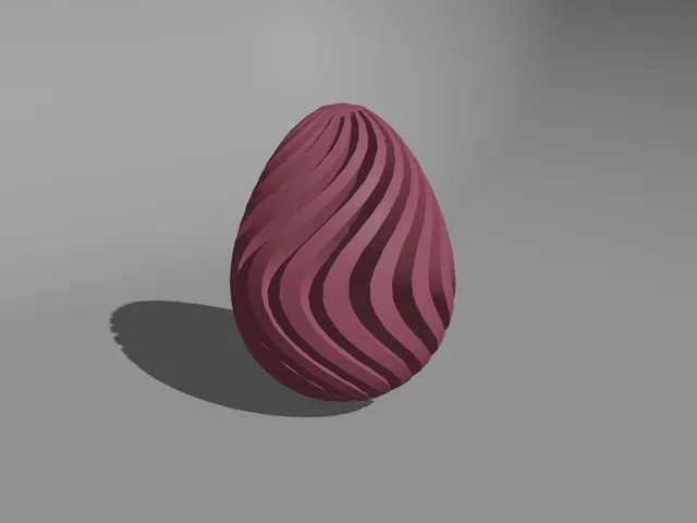Easter egg swirl design