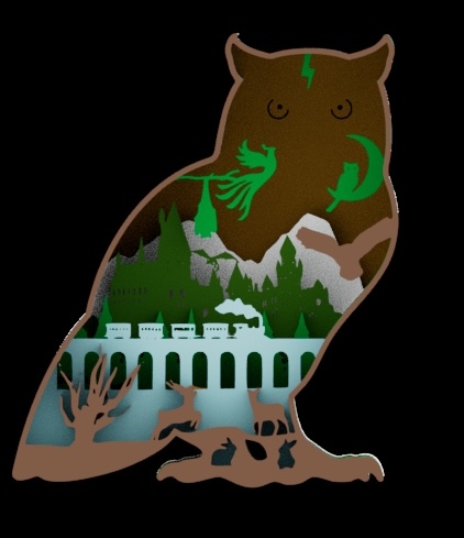 Scenery in an animal frame - Hogwarts edition