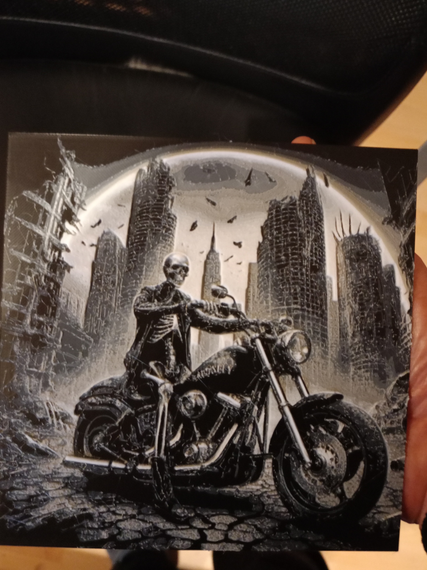 Hueforge "Undead Biker"