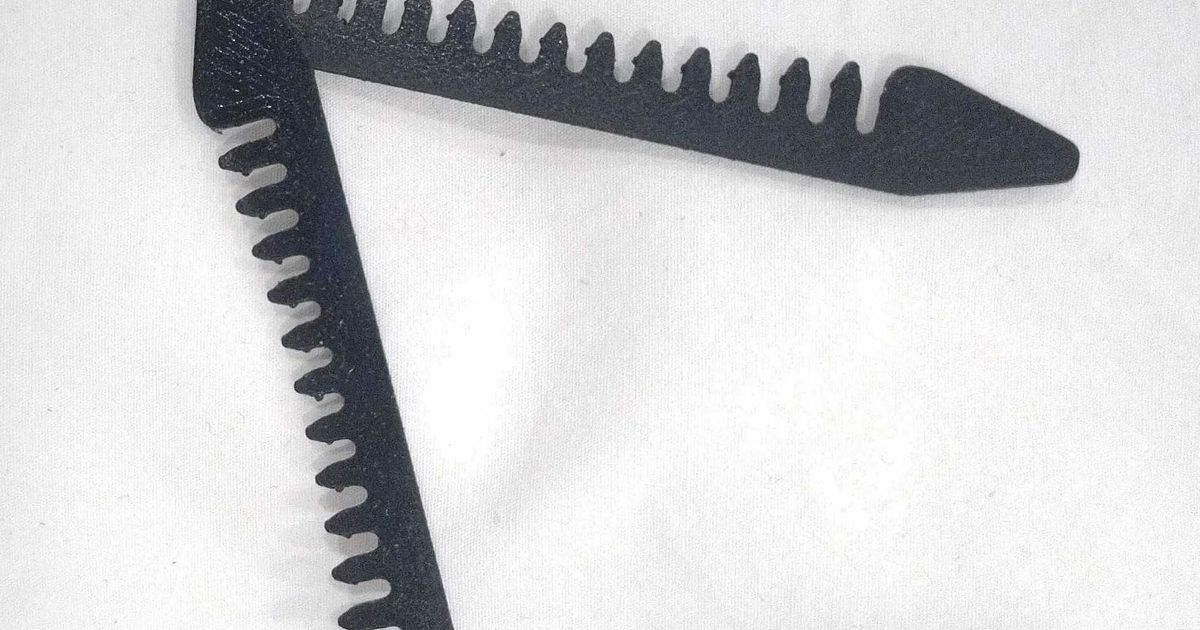 Collar Stay Comb by thechaos | Download free STL model | Printables.com