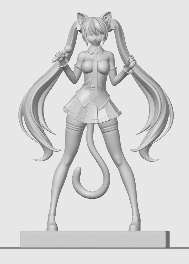 Anime cat-girl figurine 17
