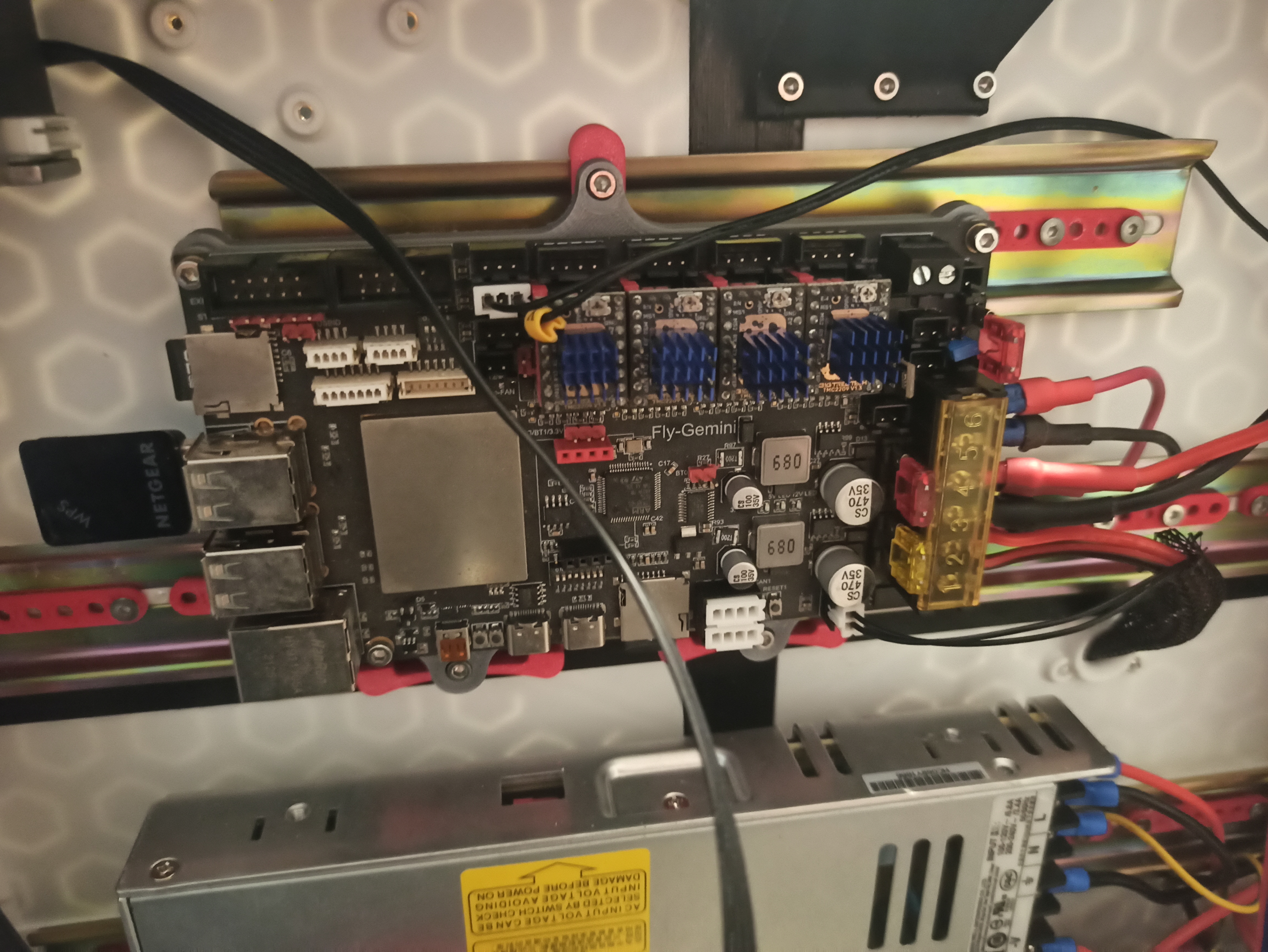 Mellow Fly Gemini DIN rail mount (E3NG rail spacing)