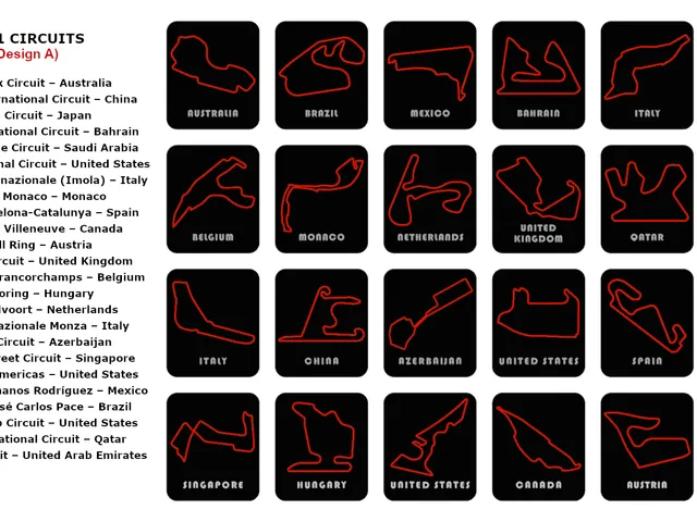 F1 Circuits | 3D Printable Mini Wall Display Models
