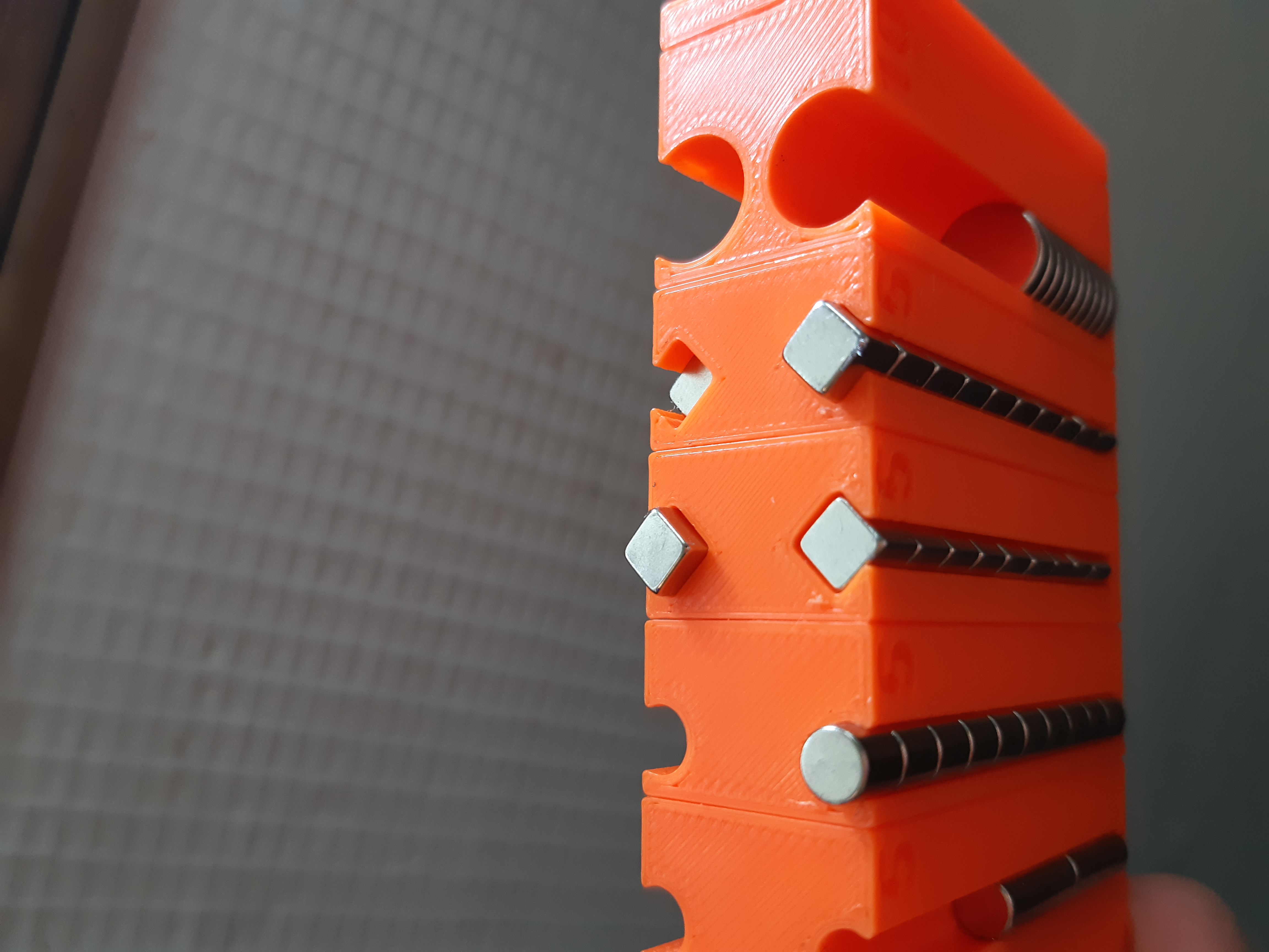 Magnet Holder for 5mm cubic magnets 3D model thumbnail