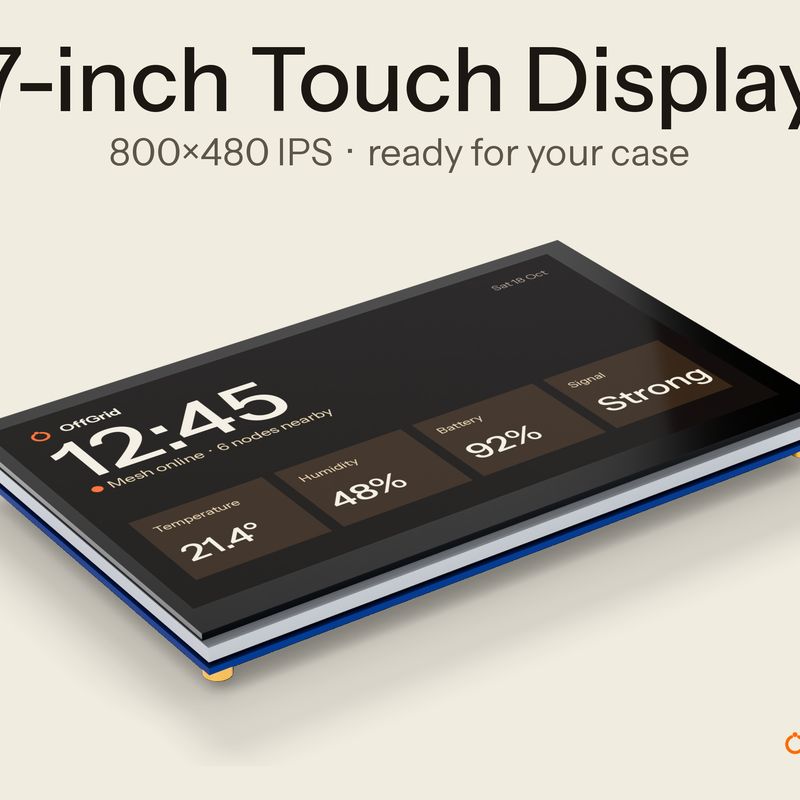 7-inch IPS Touch Display 800x480 (DSI) - 3D Reference Model by OffGrid ...