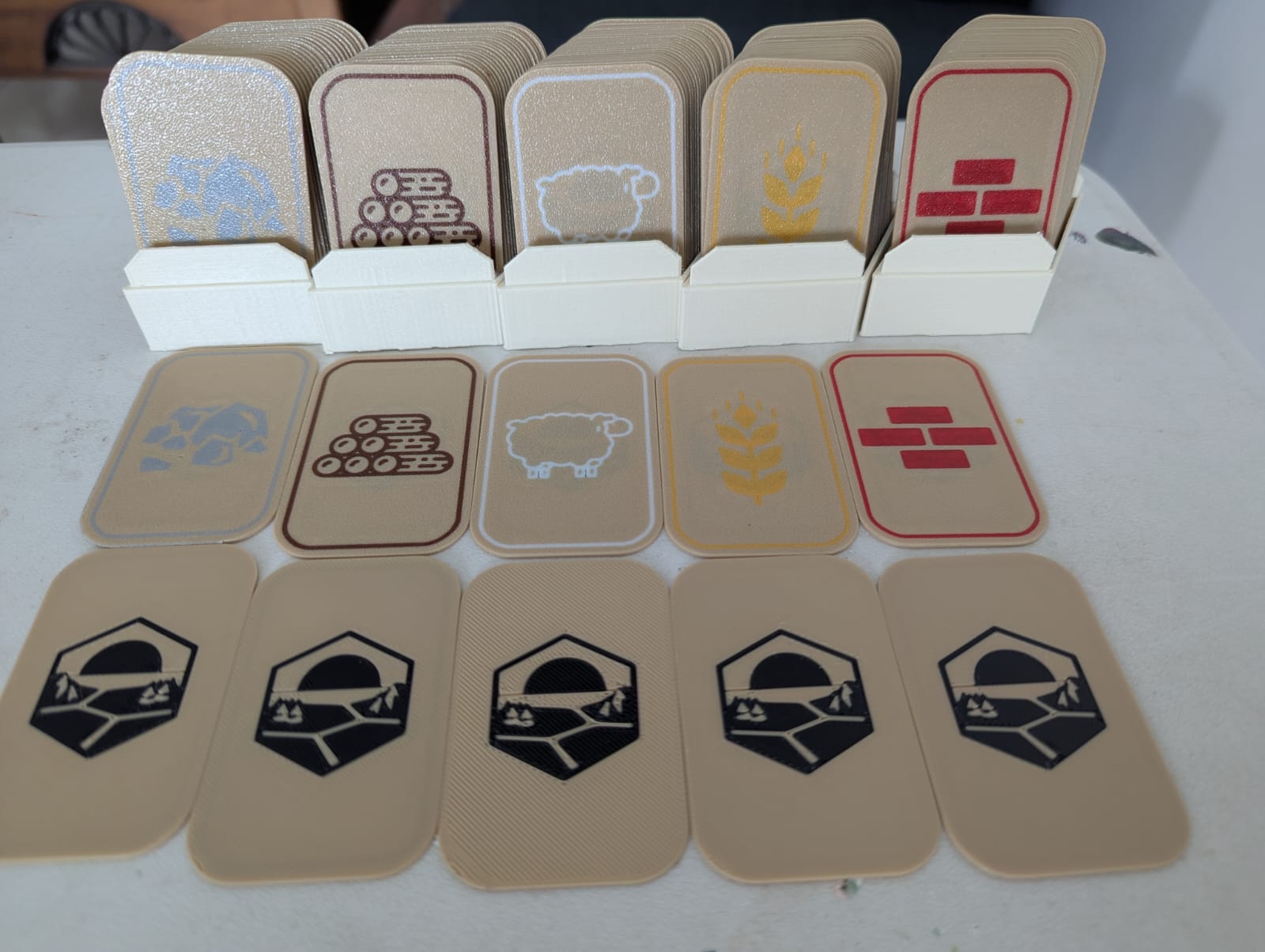 Catan Resource cards Multicolor