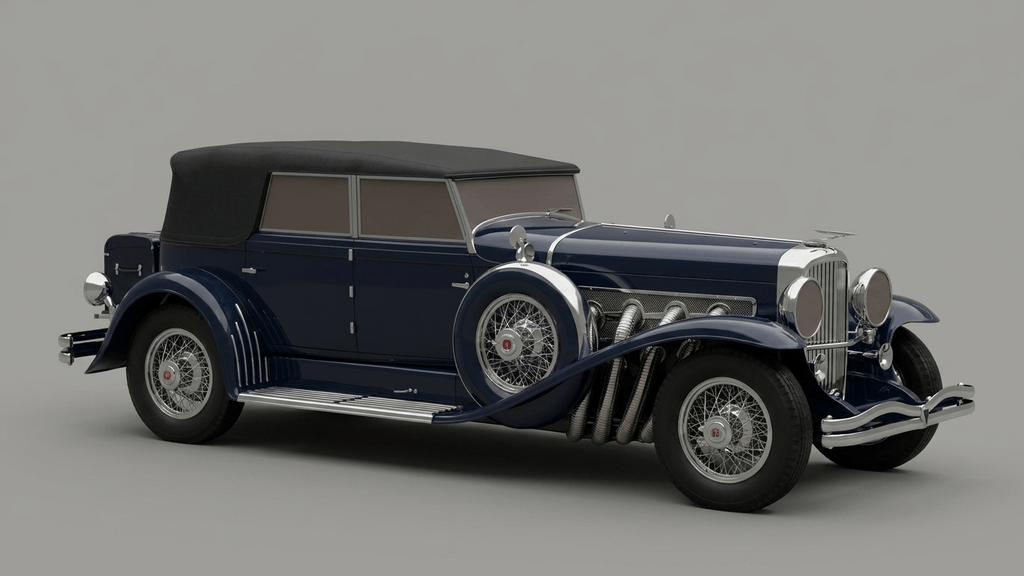 Vintage Cars -  1930 Duesenberg Model J Convertible Sedan
