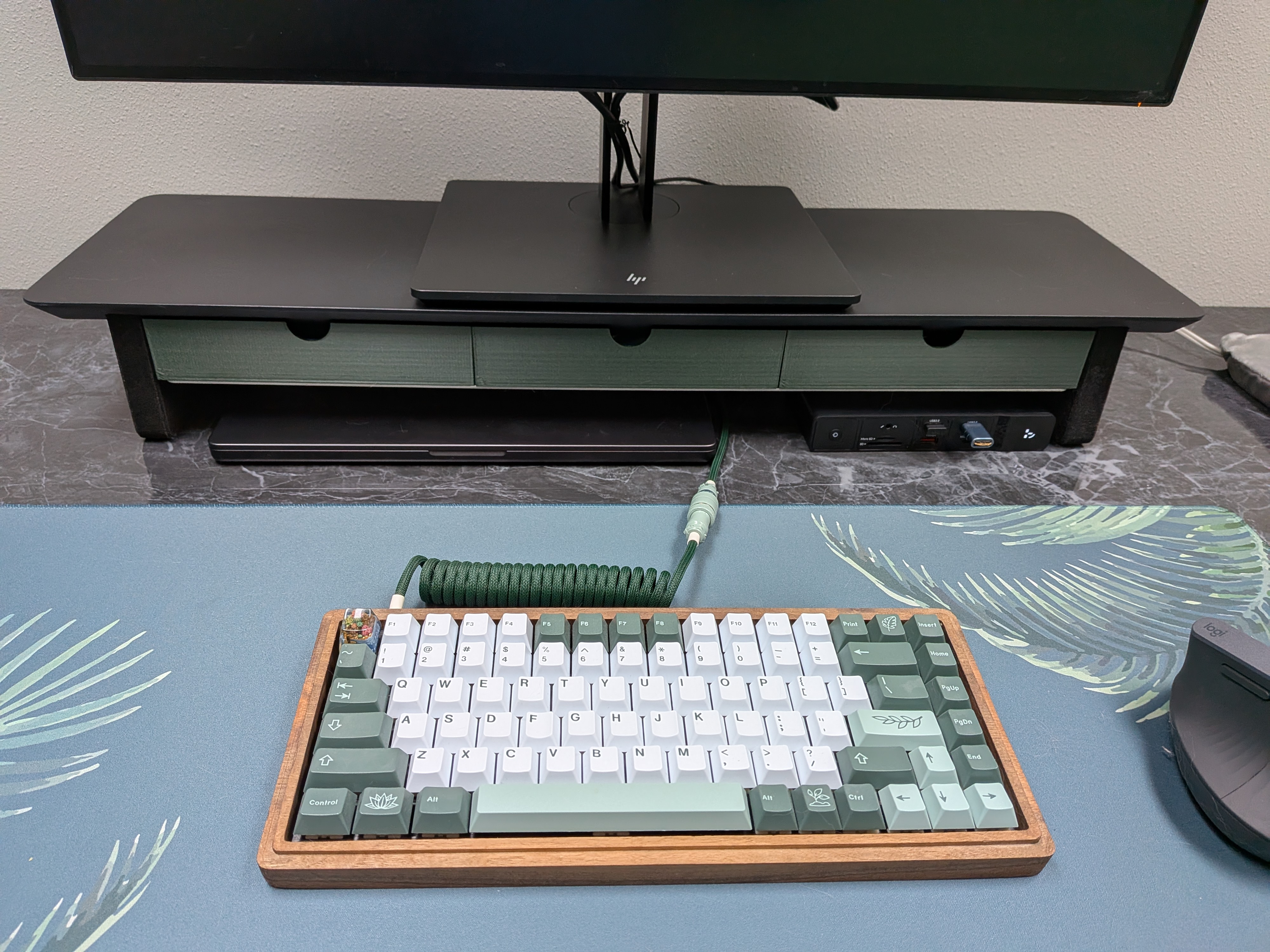 Gridfinity Drawers for Grovemade Medium Monitor Stand