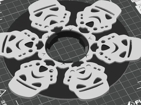 Star Wars Stormtrooper Snow Flake Spool adapter AD5X