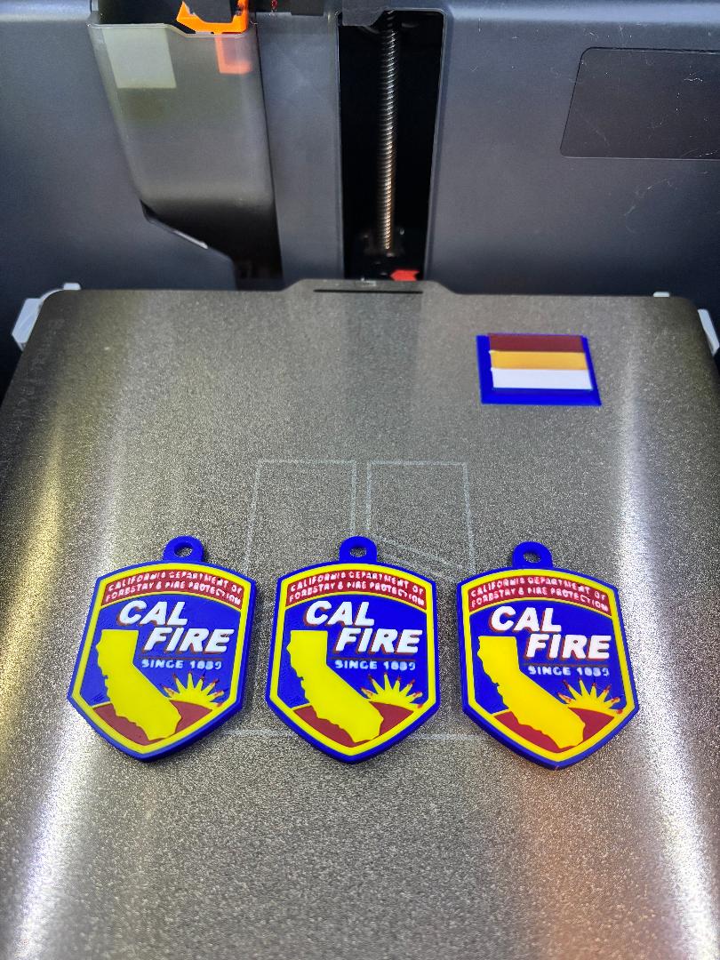 Cal Fire Backpack tag/ Keychain