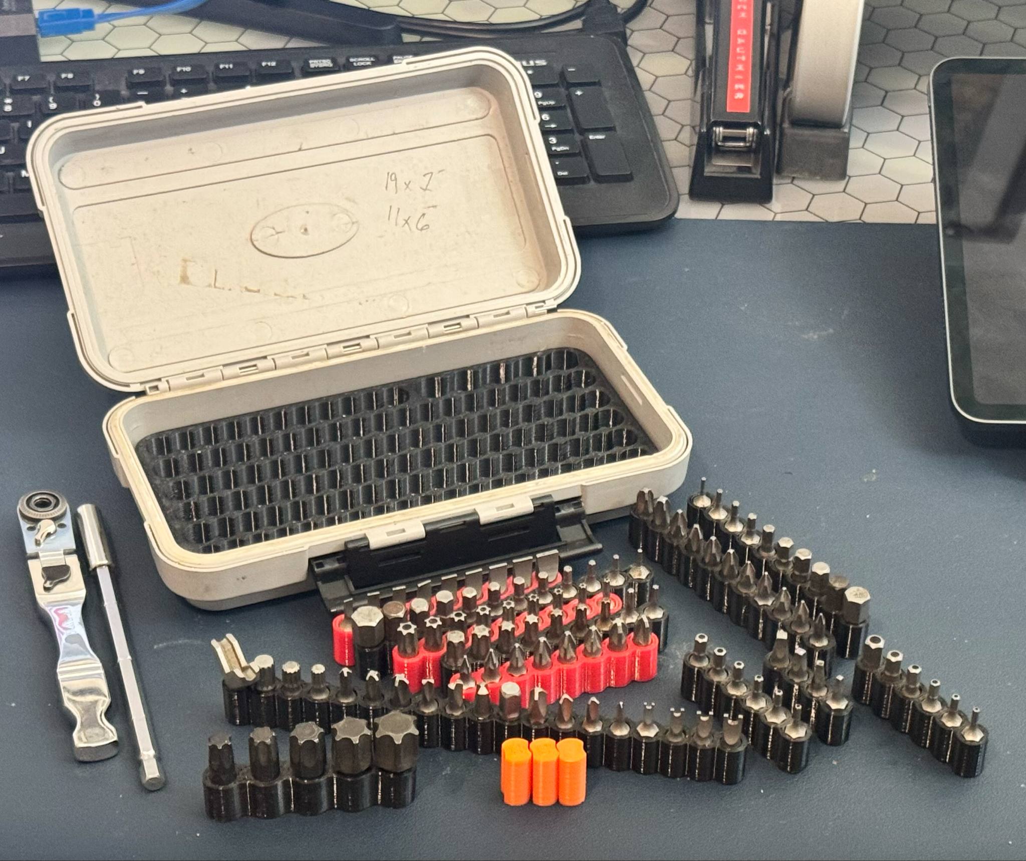 Hex Bits Organizer V2 - Box insert